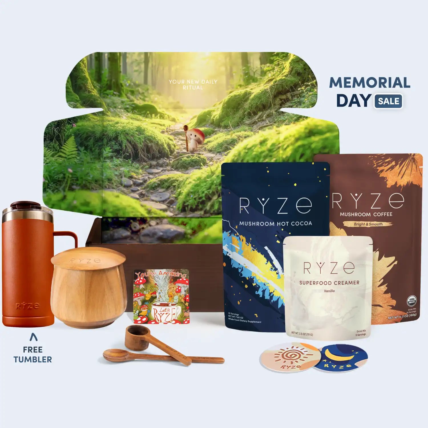 RYZE Ritual Set (Cocoa + Coffee) - Adaptogenic Coffee Blend