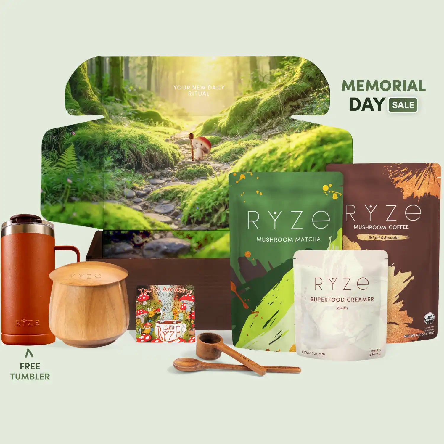 RYZE Ritual Set (Matcha + Coffee) - Clean Energy Coffee