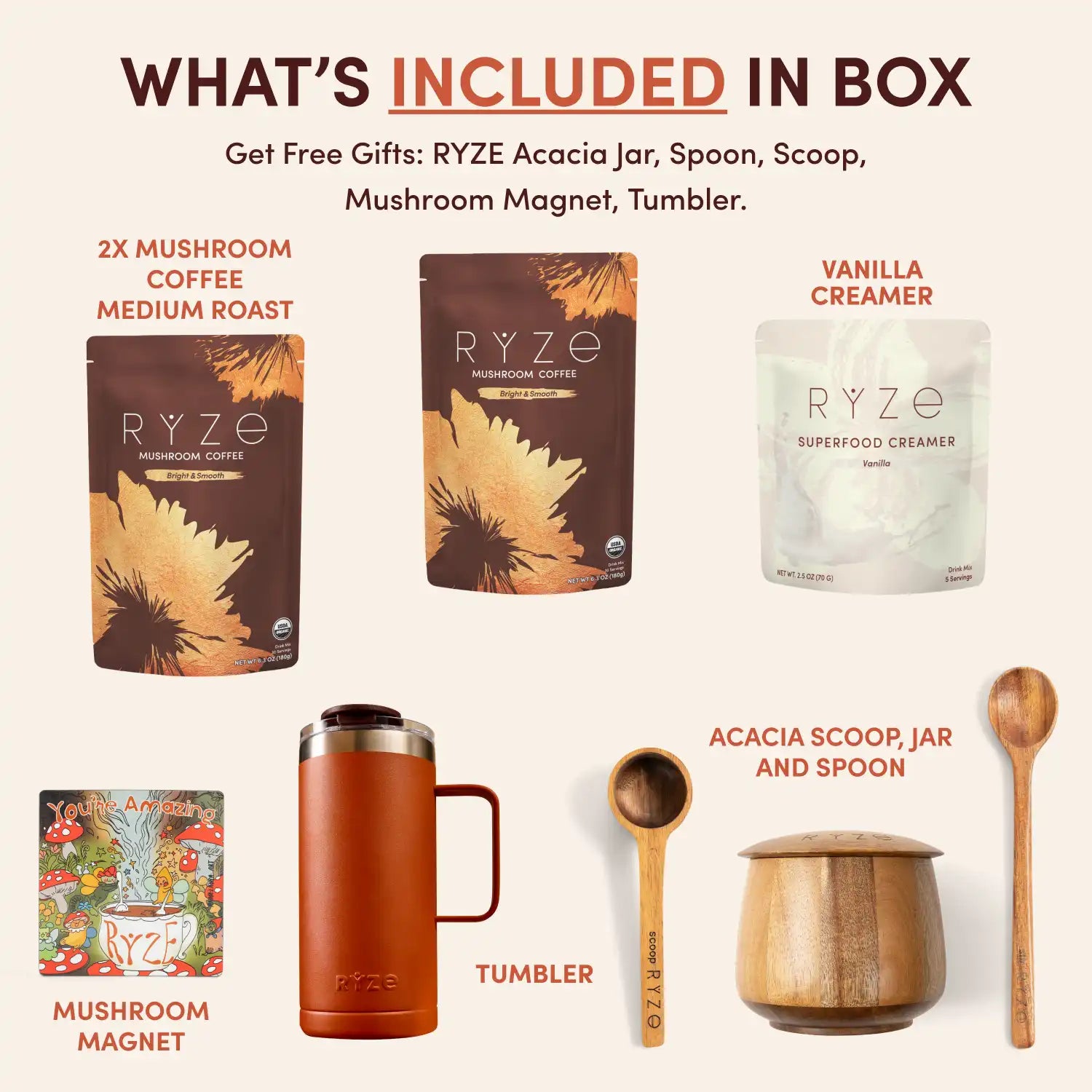 RYZE Ritual Set - Superfood Coffee for Morning Wellness