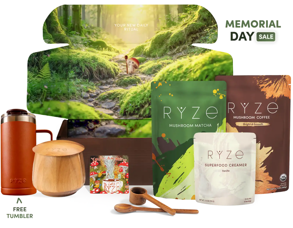 RYZE Ritual Set (Matcha + Coffee) - Clean Energy Coffee